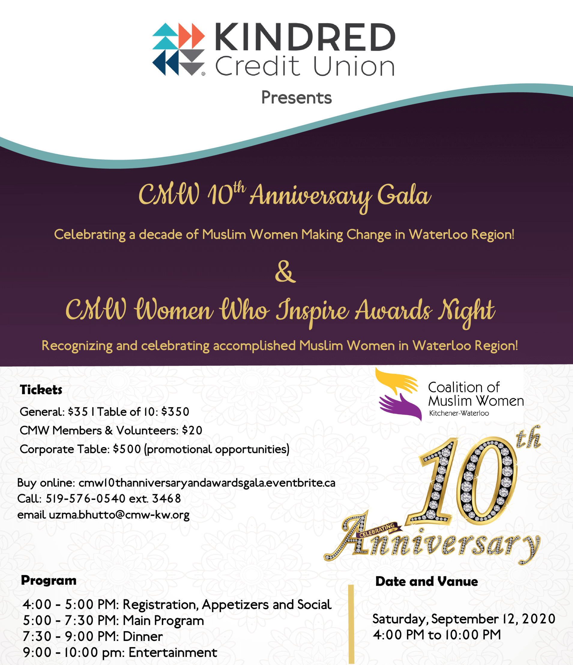 CMW 10th Anniversary Gala and Awards Night